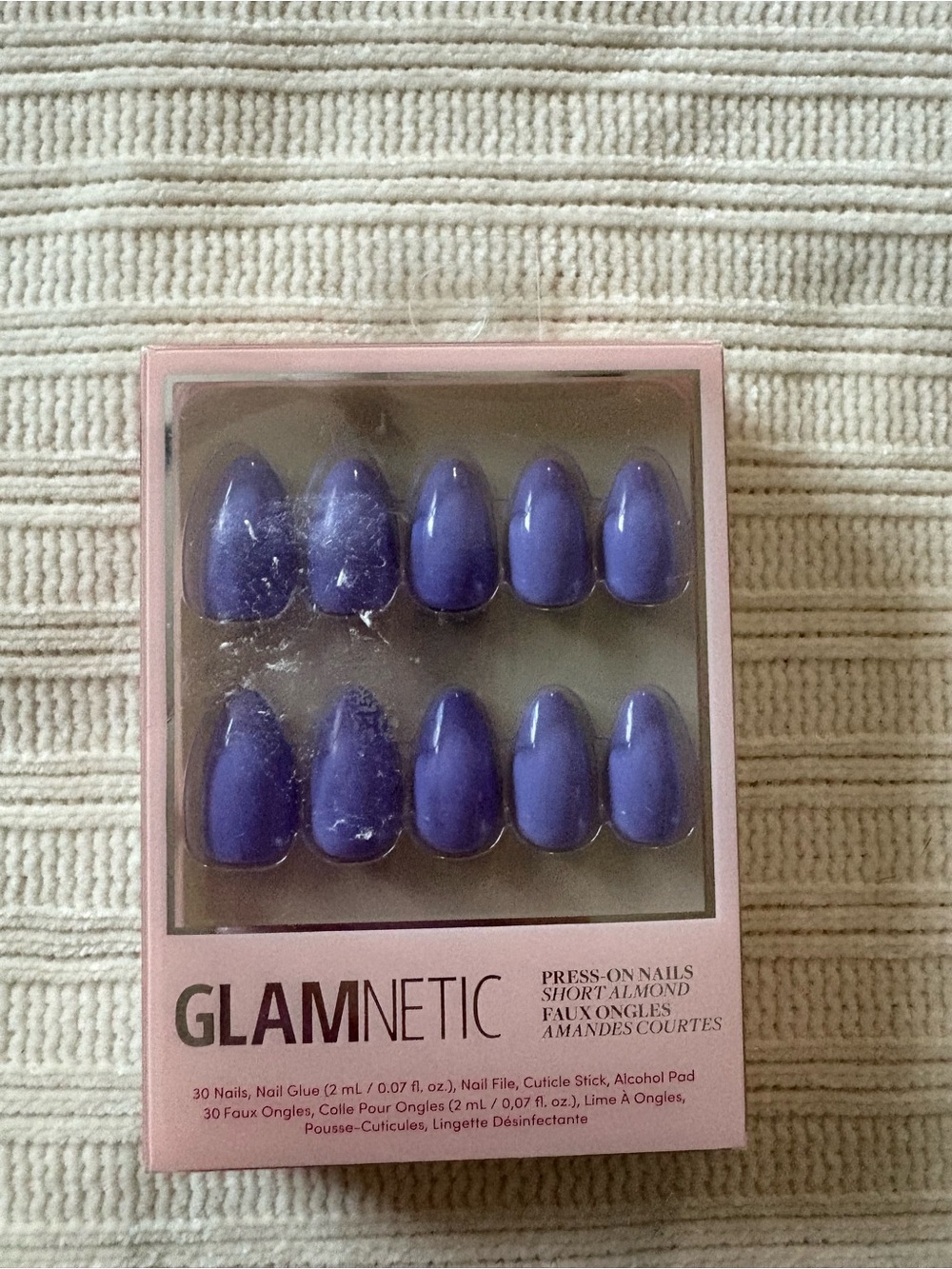 Glamnetic Periwinkle Press-On Short Almond Nails